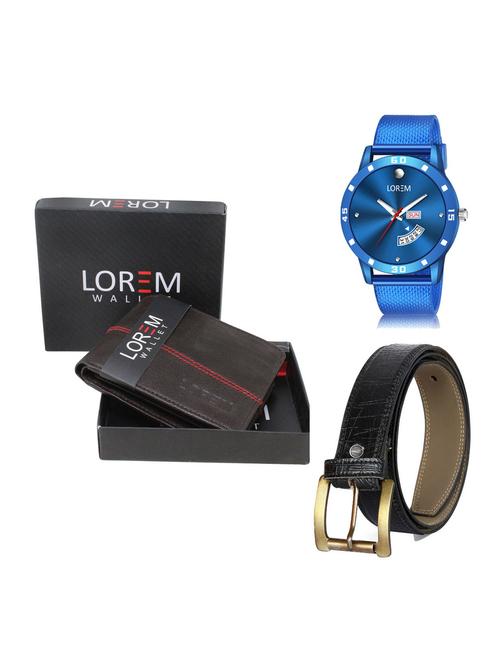 belt, wallet & watch gift combo - 19256750 - Very Small Image - 1