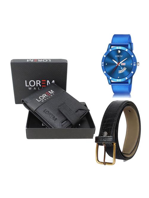 belt, wallet & watch gift combo - 19256758 - Very Small Image - 1