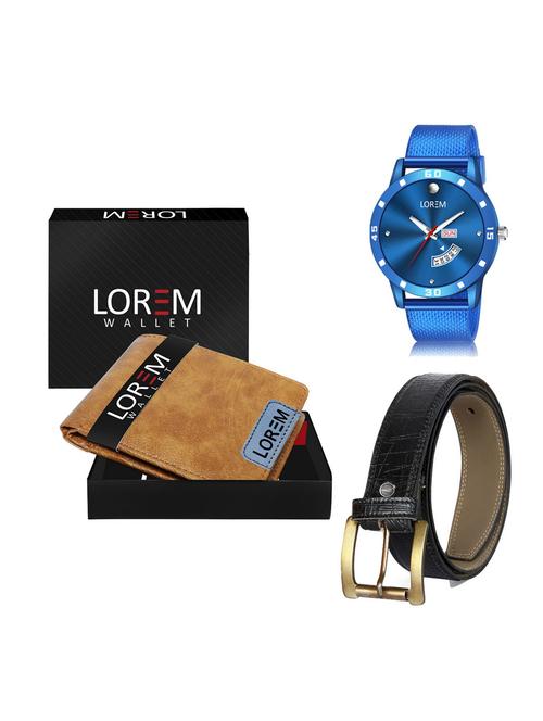 belt, wallet & watch gift combo - 19256774 - Very Small Image - 1