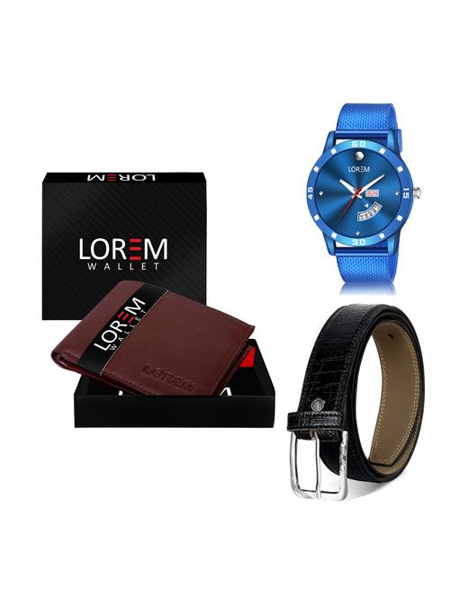 belt, wallet & watch gift combo - 19256796 - Very Small Image - 1