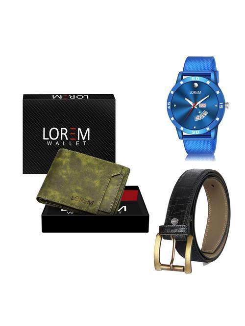 belt, wallet & watch gift combo - 19256804 - Very Small Image - 1