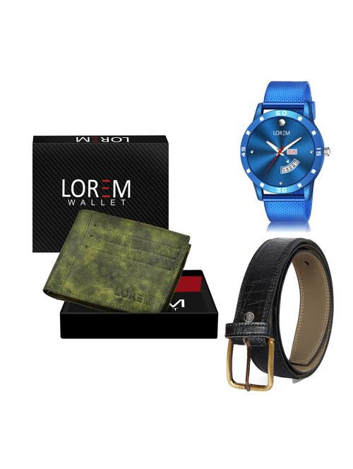 belt, wallet & watch gift combo - 19256812 - Very Small Image - 1