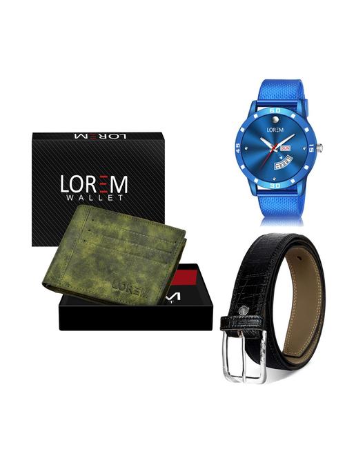 belt, wallet & watch gift combo - 19256814 - Very Small Image - 1