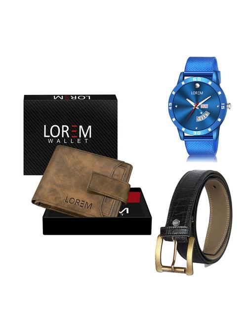 belt, wallet & watch gift combo - 19256846 - Very Small Image - 1