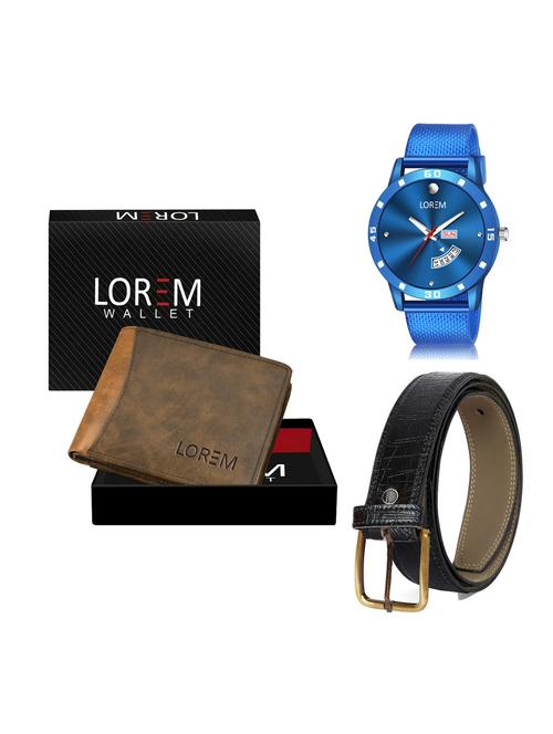 belt, wallet & watch gift combo - 19256866 - Very Small Image - 1