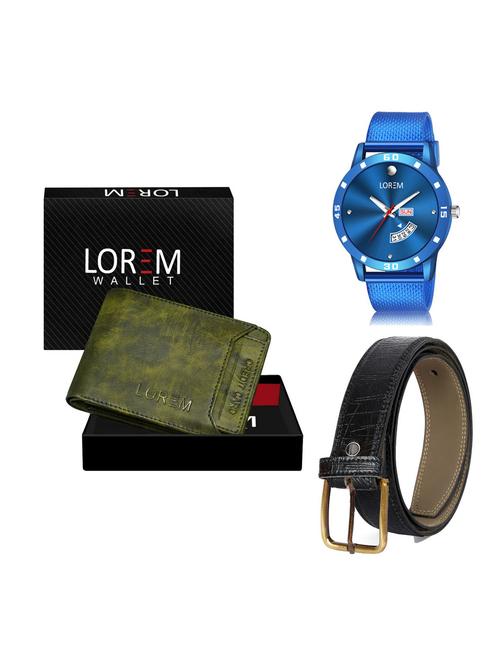 belt, wallet & watch gift combo - 19256872 - Very Small Image - 1