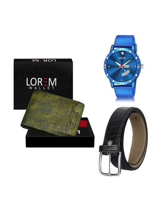 belt, wallet & watch gift combo - 19256873 - Very Small Image - 1