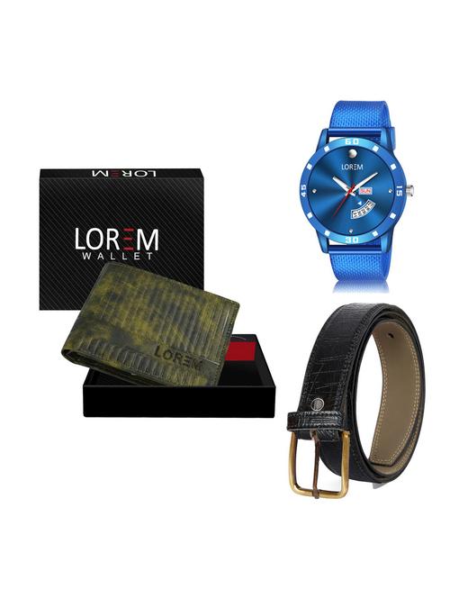 belt, wallet & watch gift combo - 19256890 - Very Small Image - 1