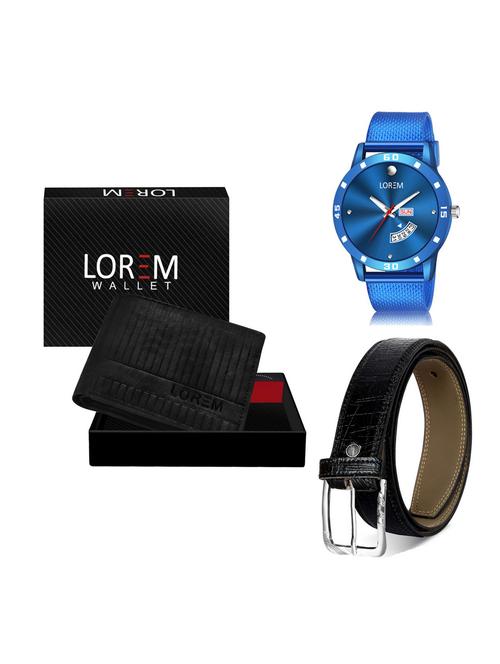 belt, wallet & watch gift combo - 19256898 - Very Small Image - 1