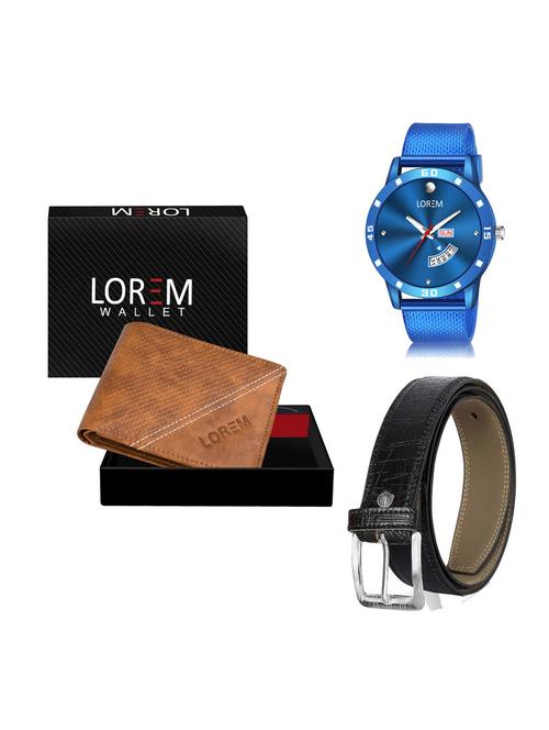 belt, wallet & watch gift combo - 19256911 - Very Small Image - 1