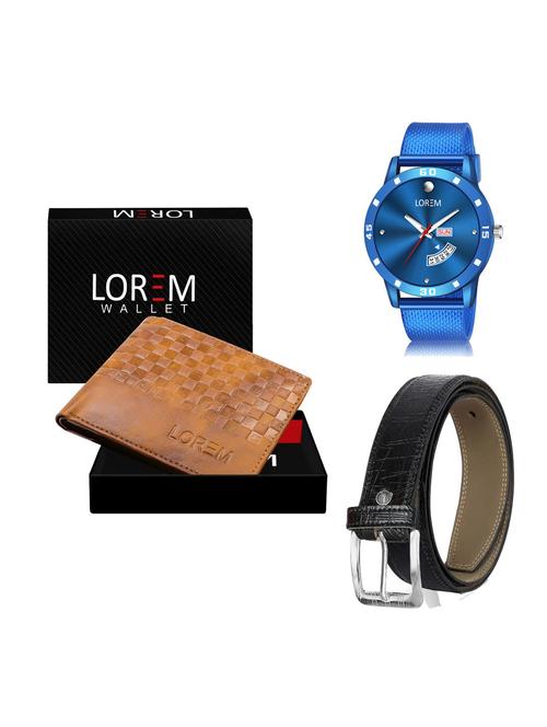 belt, wallet & watch gift combo - 19256935 - Very Small Image - 1