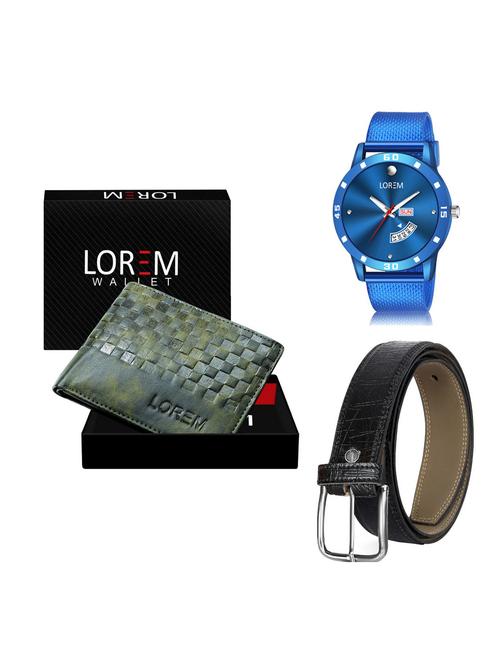 belt, wallet & watch gift combo - 19256939 - Very Small Image - 1