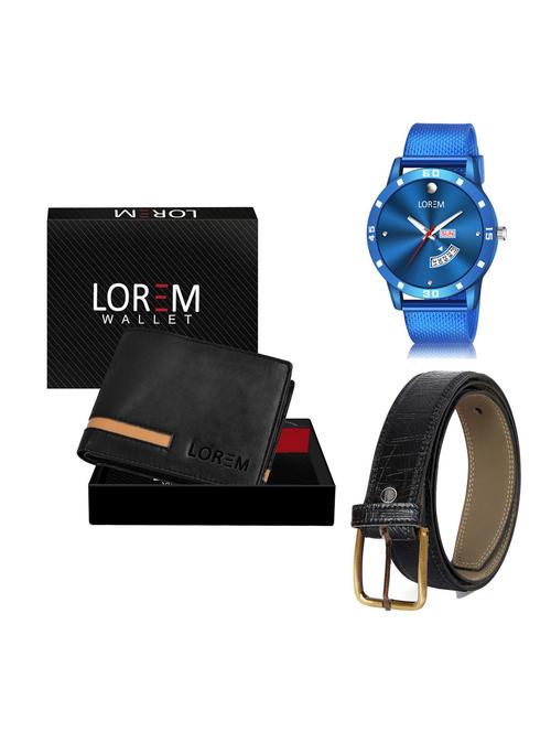 belt, wallet & watch gift combo - 19256962 - Very Small Image - 1