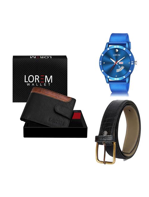 belt, wallet & watch gift combo - 19256980 - Very Small Image - 1