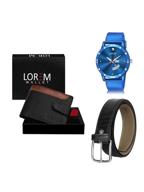 belt, wallet & watch gift combo - 19256981 - Very Small Image - 1