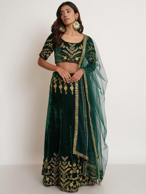 women embroidered lehenga choli set with dupatta - 19257027 - Very Small Image - 1
