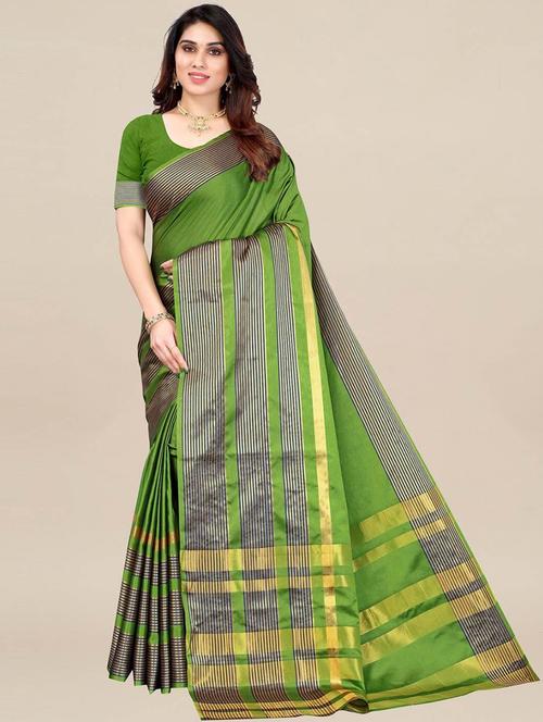 self design woven saree with blouse - 19257454 - Very Small Image - 1