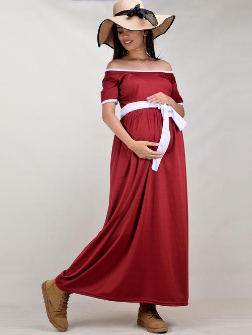 multi colored solid a-line gown - 19258086 - Very Small Image - 1