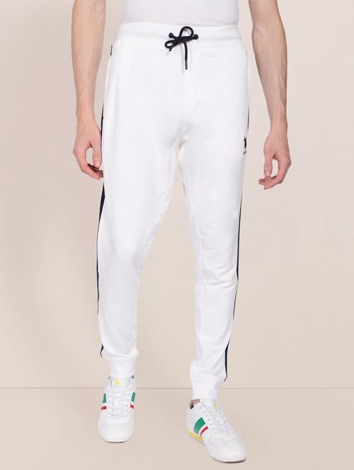 white cotton joggers - 19258332 - Very Small Image - 1