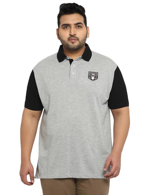 grey polyester solid t-shirt - 19260814 - Very Small Image - 1