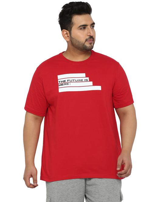 red cotton solid t-shirt - 19260827 - Very Small Image - 1
