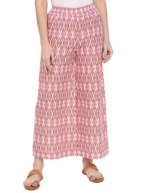 pink printed palazzo - 19260953 - Very Small Image - 1