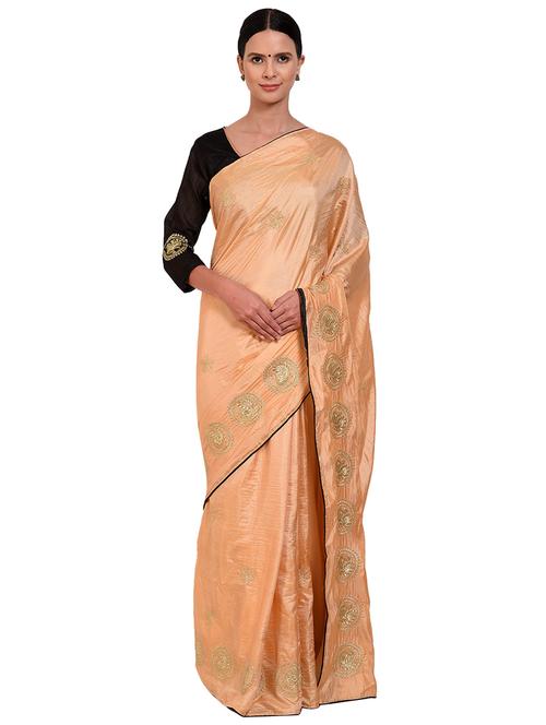 self design woven saree with blouse - 19261001 - Very Small Image - 1