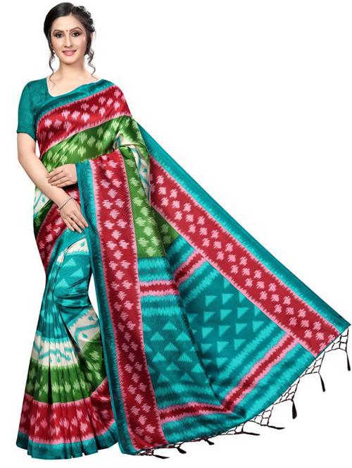 multi coloured bollywood saree with blouse - 19261407 - Very Small Image - 1