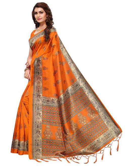 self designed woven saree with blouse - 19261549 - Very Small Image - 1
