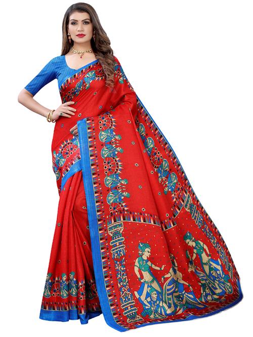 self designed woven saree with blouse - 19261582 - Very Small Image - 1
