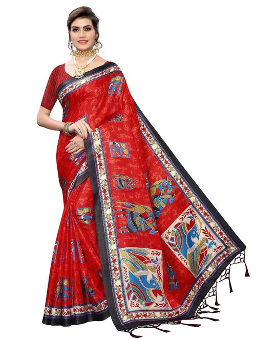 self designed woven saree with blouse - 19261592 - Very Small Image - 1