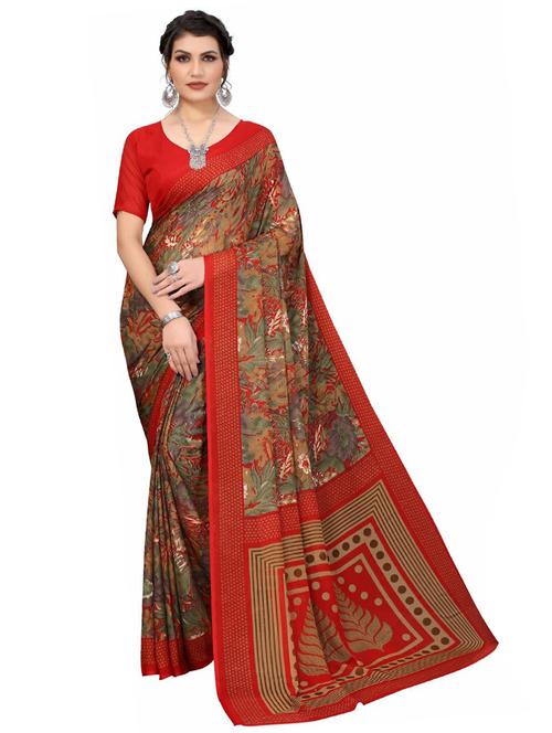 self designed woven saree with blouse - 19261606 - Very Small Image - 1