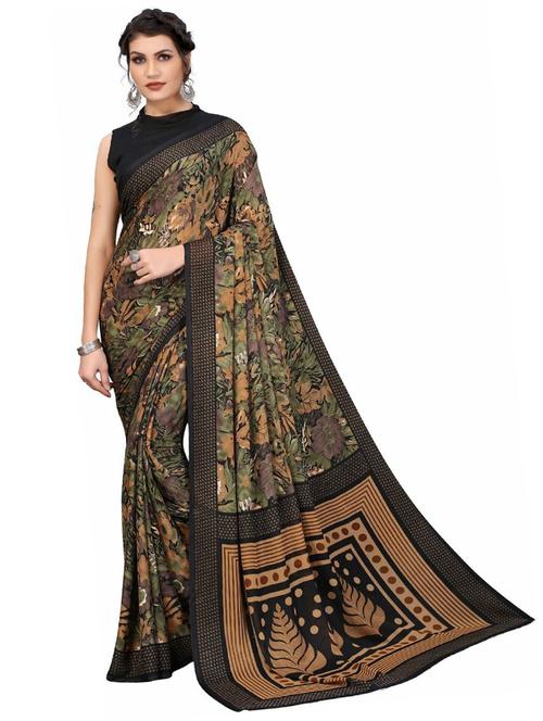 self designed woven saree with blouse - 19261612 - Very Small Image - 1