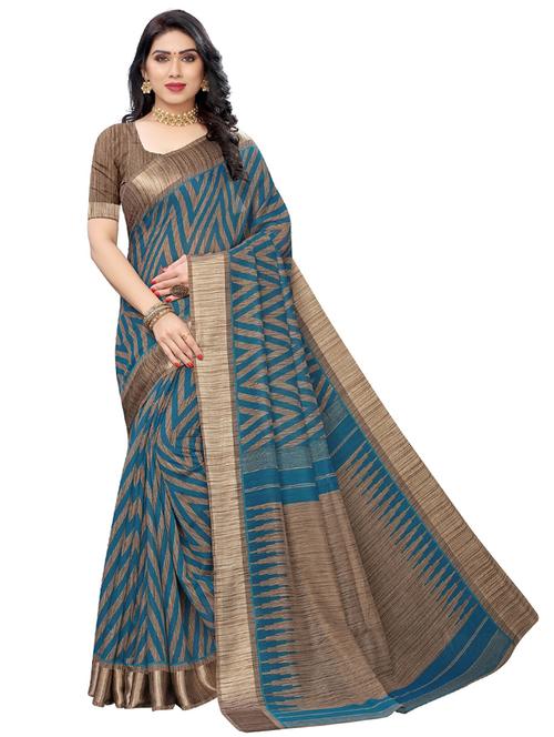 self designed woven saree with blouse - 19261620 - Very Small Image - 1