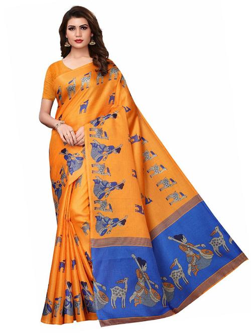 self designed woven saree with blouse - 19261632 - Very Small Image - 1