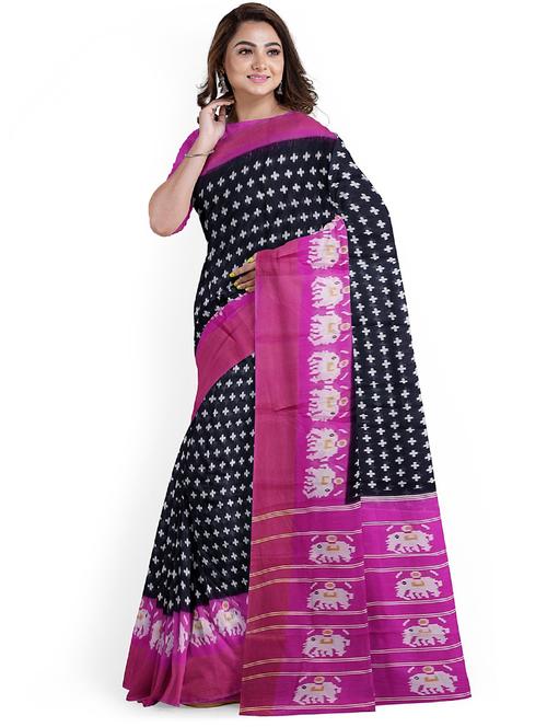 bordered saree with blouse - 19261742 - Very Small Image - 1
