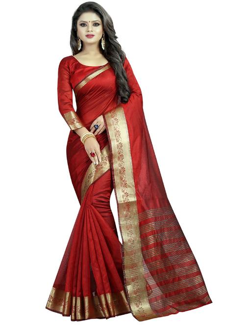 self desig banarasi saree with blouse - 19261852 - Very Small Image - 1