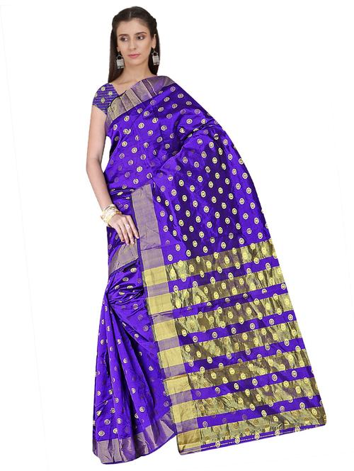 self design mysore saree with blouse - 19261882 - Very Small Image - 1