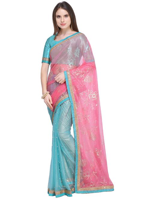 self design banarasi saree with blouse - 19261887 - Very Small Image - 1