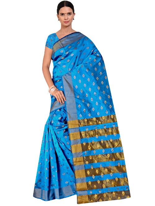 self design maheshwari saree - 19261898 - Very Small Image - 1