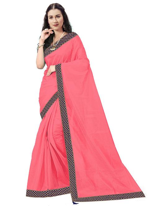 contrast bordered woven saree - 19261941 - Very Small Image - 1