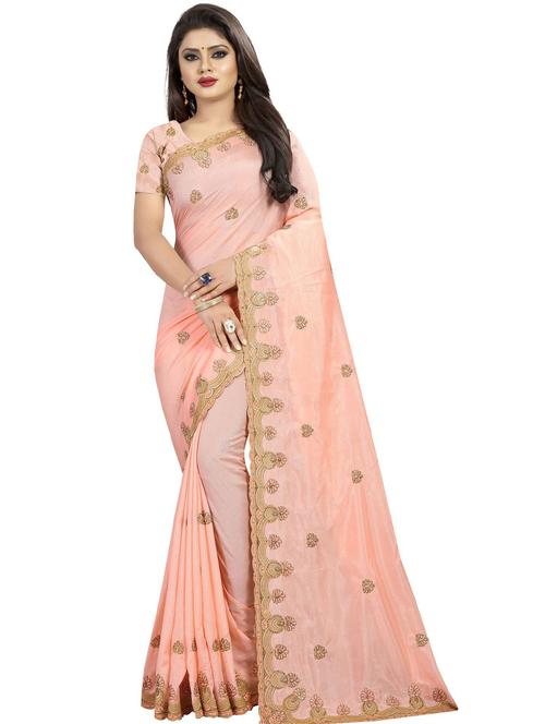 self designed woven saree with blouse - 19263264 - Very Small Image - 1