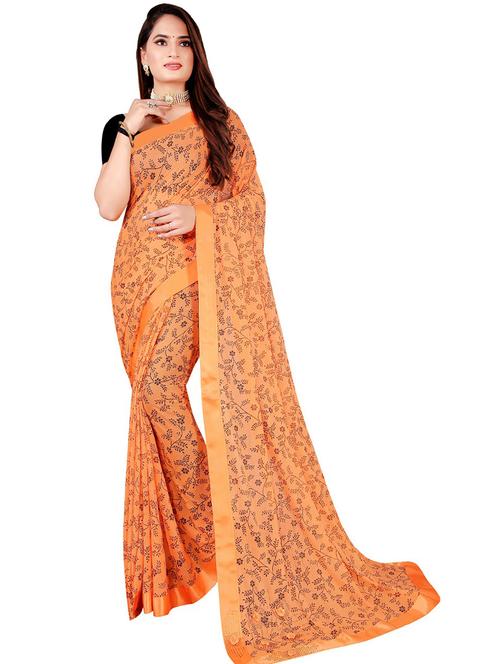 printed bollywood saree - 19263323 - Very Small Image - 1