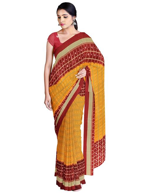 self designed woven saree with blouse - 19263477 - Very Small Image - 1