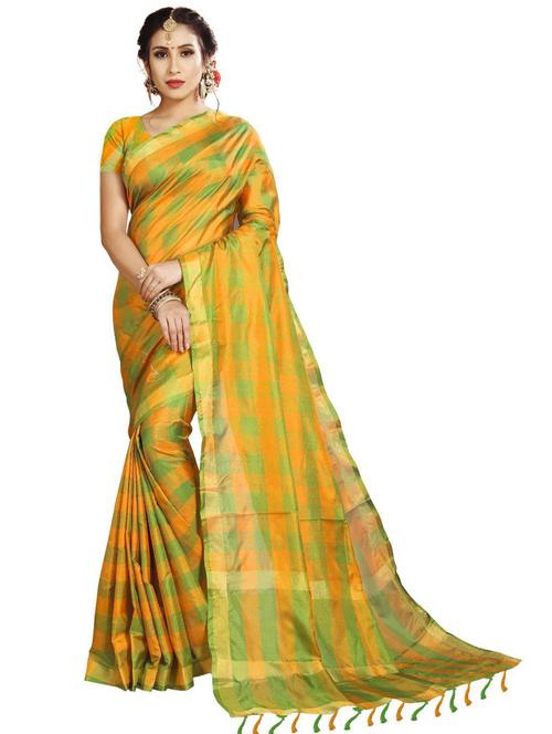 self designed printed saree with blouse - 19263494 - Very Small Image - 1