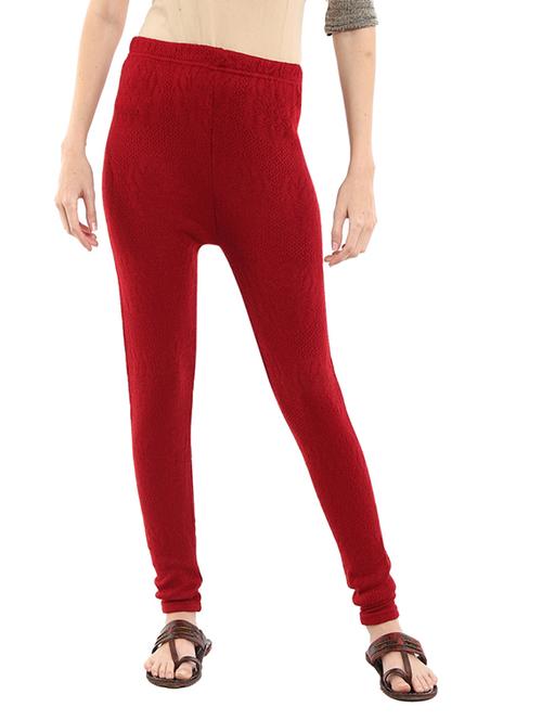 red solid cotton legging - 19264646 - Very Small Image - 1