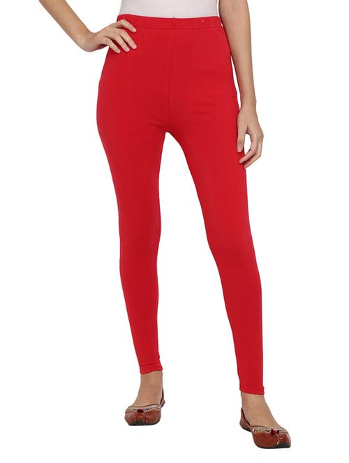 red solid cotton legging - 19264688 - Very Small Image - 1