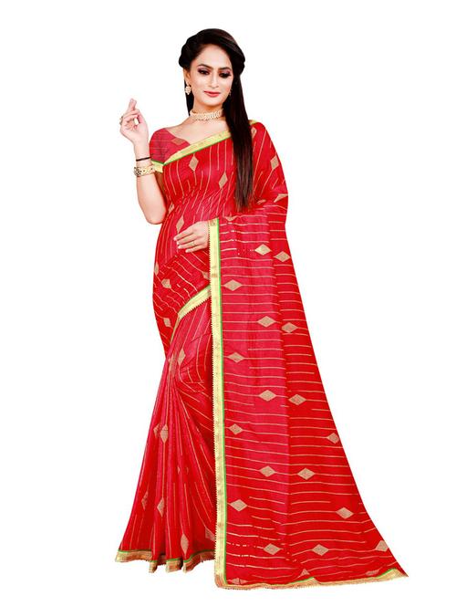 self design woven saree with blouse - 19265012 - Very Small Image - 1