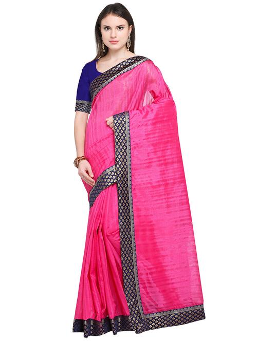 solid bordered saree - 19265746 - Very Small Image - 1