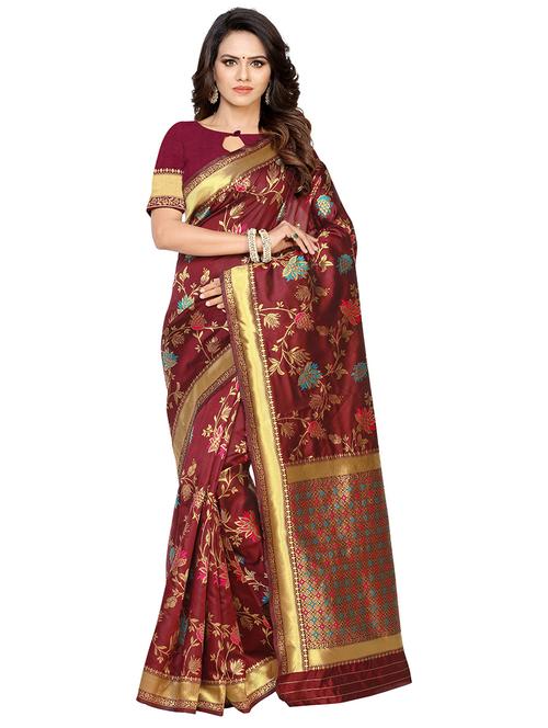 self design woven saree - 19265787 - Very Small Image - 1